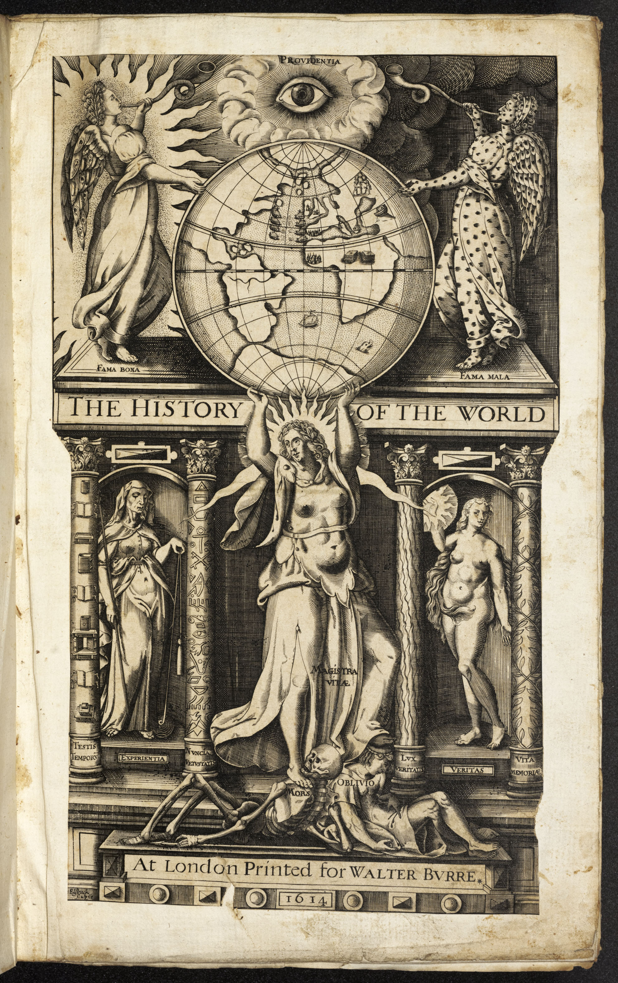 BT1.5.15, title page, Walter Raleigh’s History of the World (1614)