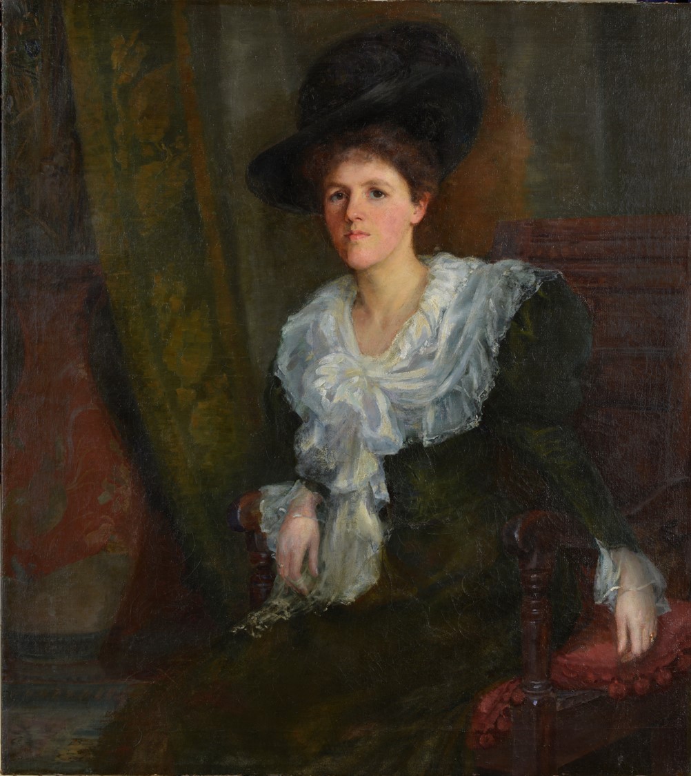 'Portrait of a Seated Lady' by Ethel A Kent, 1890