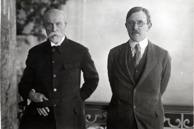 T. G. Masaryk and Robert William Seton-Watson (1928)