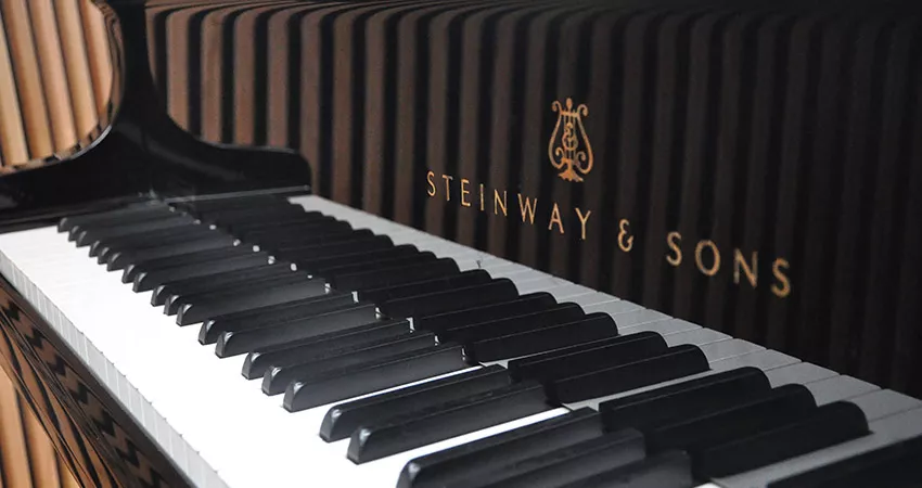 Steinway in a practice room