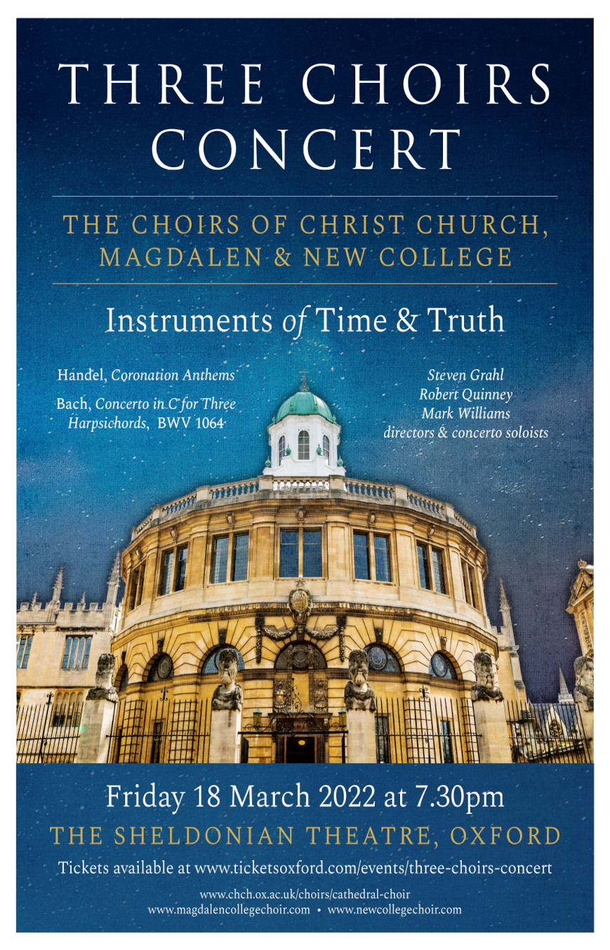 Three Choirs Concert poster