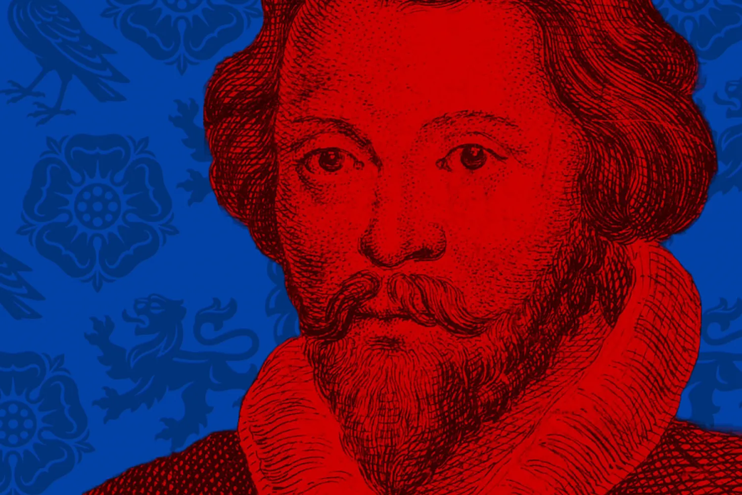 William Byrd in red and blue
