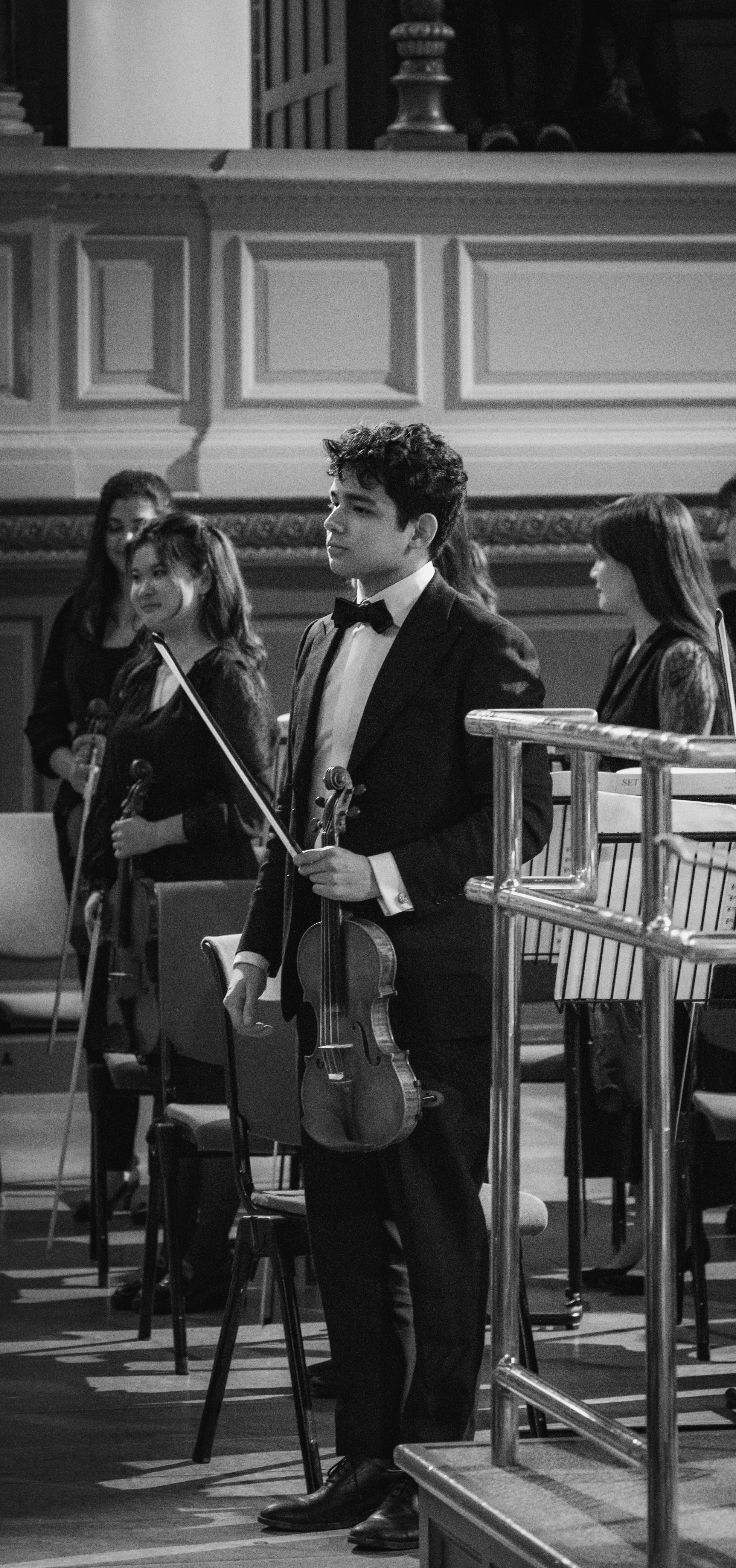 Photo of George with violin 