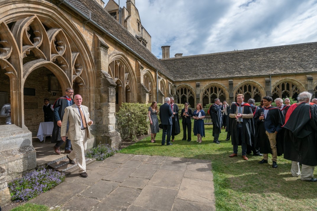 The Warden emerges in the Cloisters