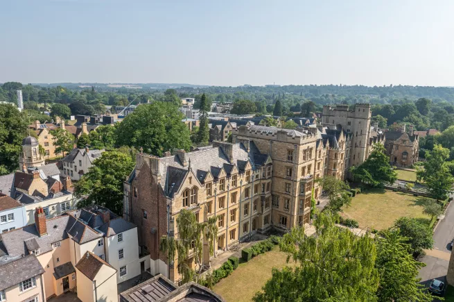 The 19th century New Buildings, forming Holywell Quad