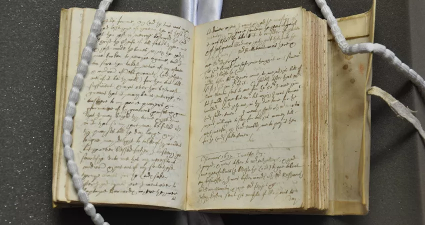 An old book with handwritten text
