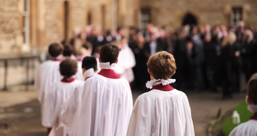 Choristers processing