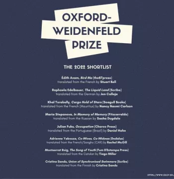 Shortlist for the Oxford-Weidenfeld Prize
